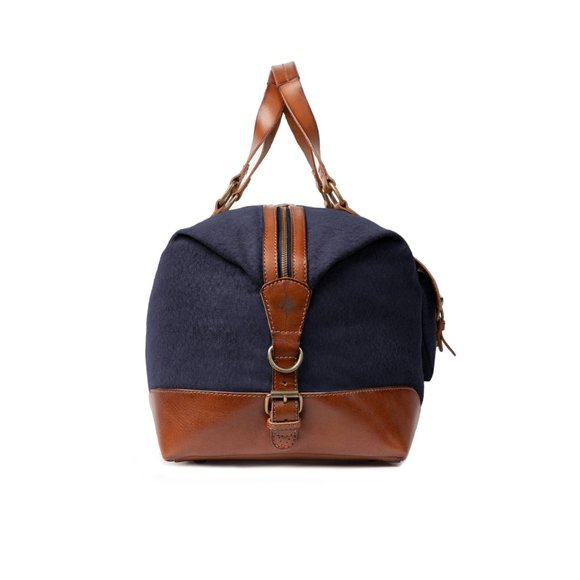 DRAKENSBERG Travel bag Sam Navy Blue  handmade vintage weekender main image 7